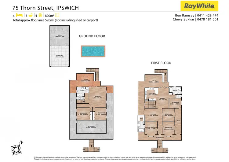 Floorplan of Homely house listing, 75 Thorn Street, Ipswich QLD 4305