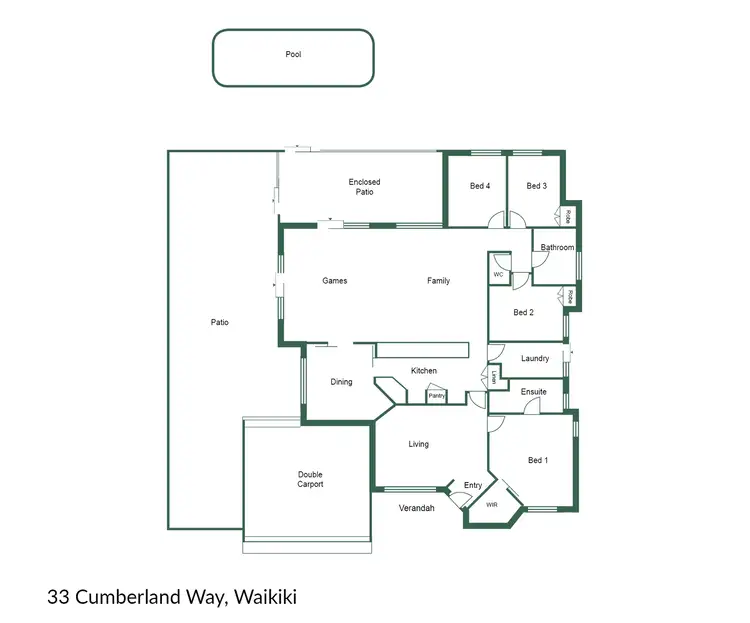 Floorplan of Homely house listing, 33 Cumberland Way, Waikiki WA 6169