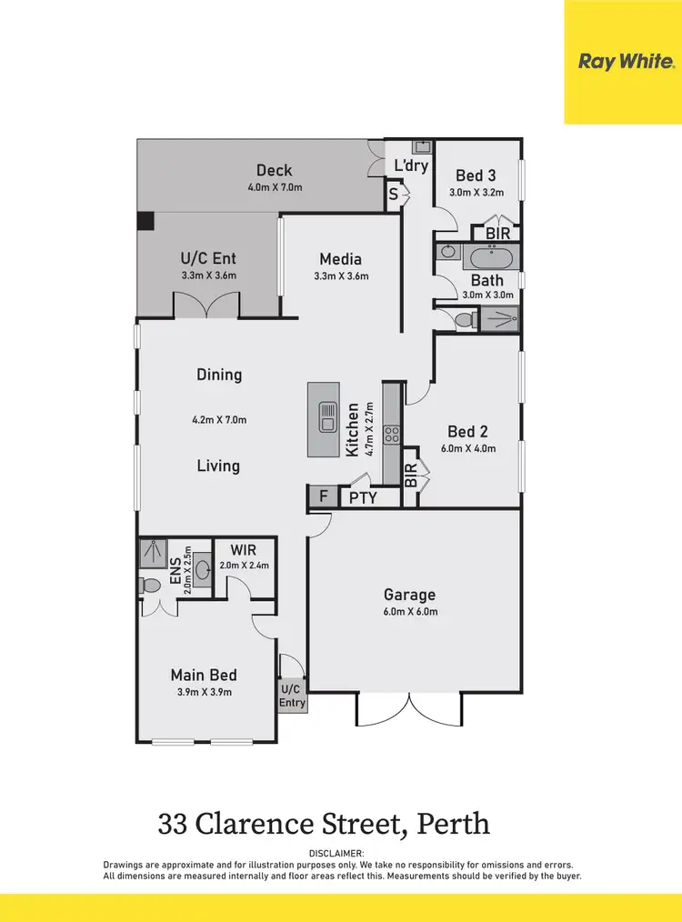 Floorplan of Homely house listing, 33 Clarence Street, Perth TAS 7300