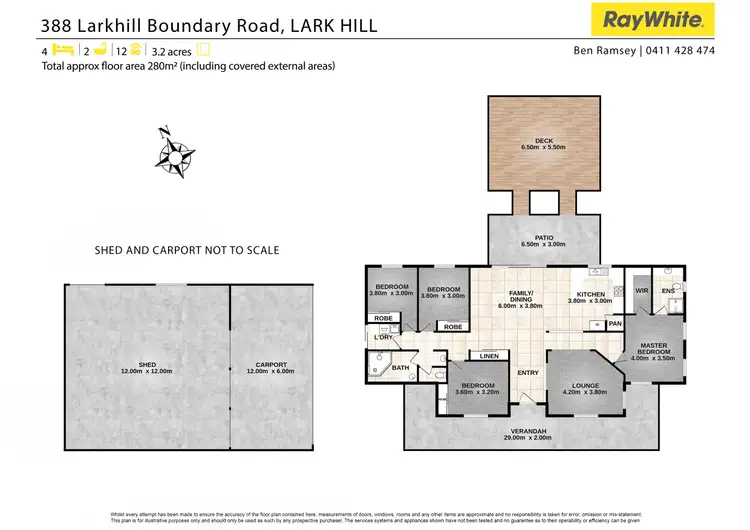 Floorplan of Homely house listing, 388 Larkhill Boundary Road, Lark Hill QLD 4306