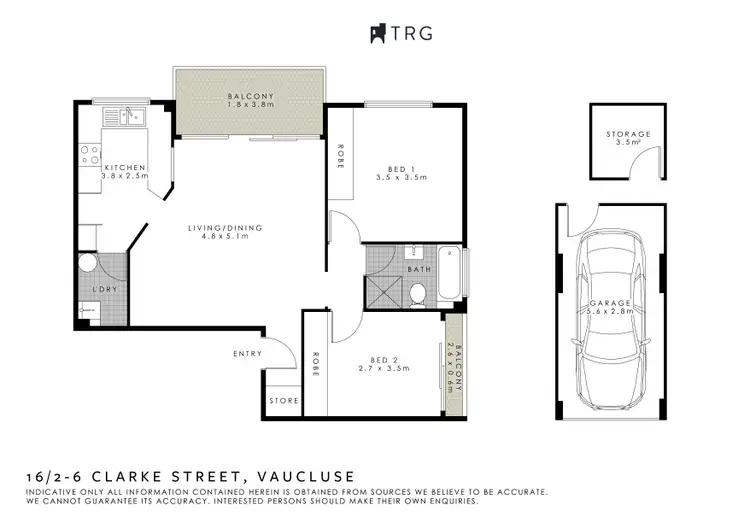 Floorplan of Homely apartment listing, 16/2-6 Clarke Street, Vaucluse NSW 2030