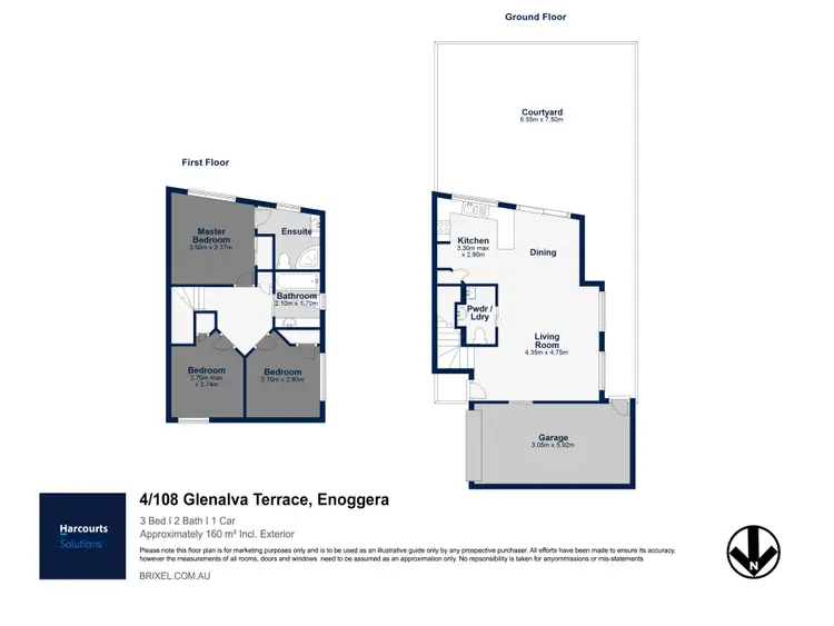 Floorplan of Homely townhouse listing, 4/108 Glenalva Terrace, Enoggera QLD 4051