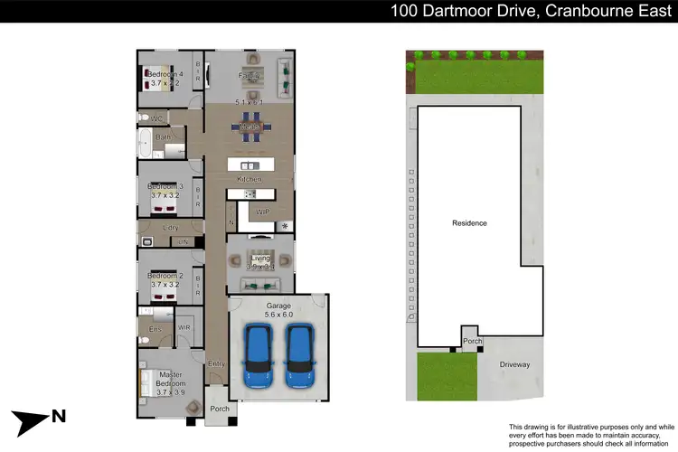 Floorplan of Homely house listing, 100 Dartmoor Drive, Cranbourne East VIC 3977