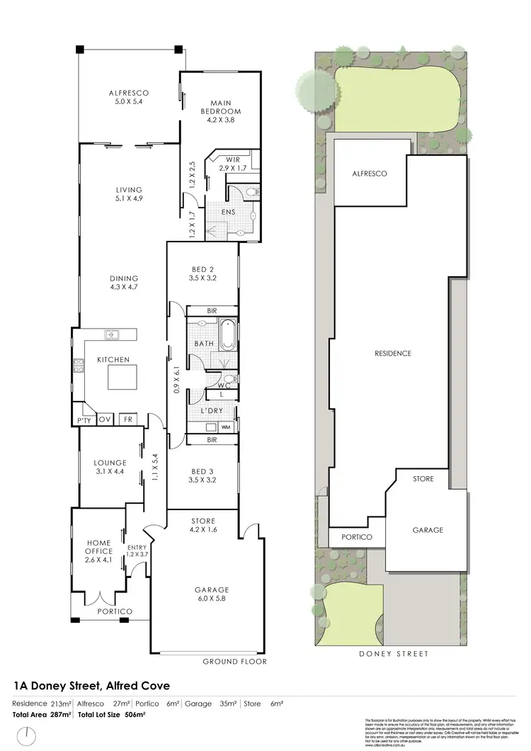 Floorplan of Homely house listing, 1A Doney Street, Alfred Cove WA 6154