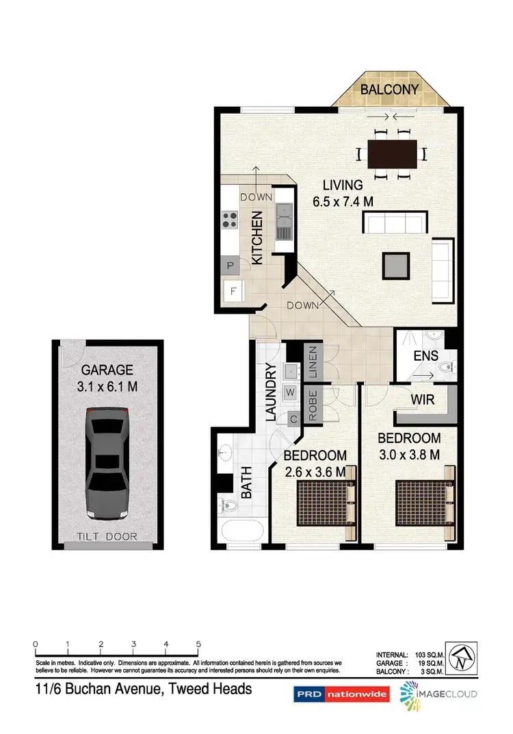 Floorplan of Homely apartment listing, 11/6 Buchan Ave, Tweed Heads NSW 2485