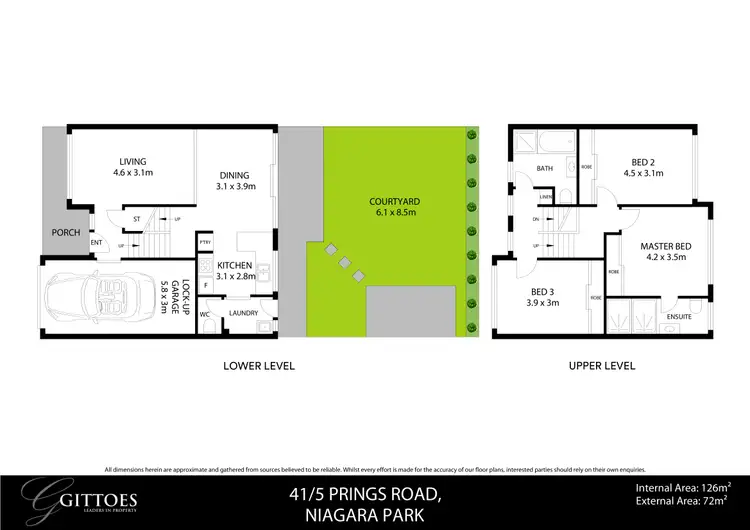 Floorplan of Homely townhouse listing, 41/5 Prings Road, Niagara Park NSW 2250
