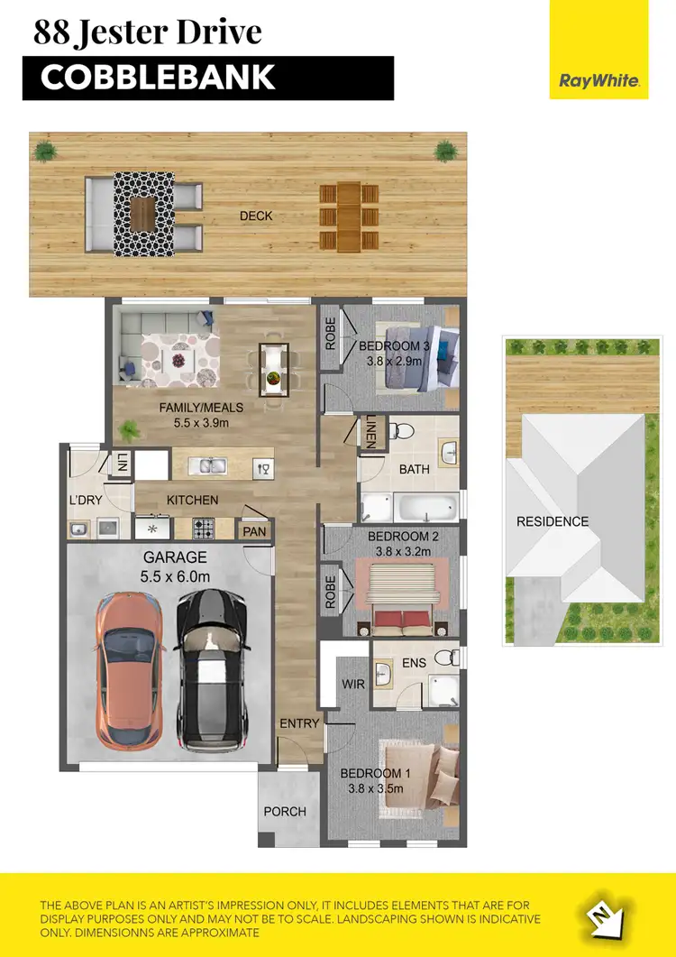 Floorplan of Homely house listing, 88 Jester Drive, Cobblebank VIC 3338