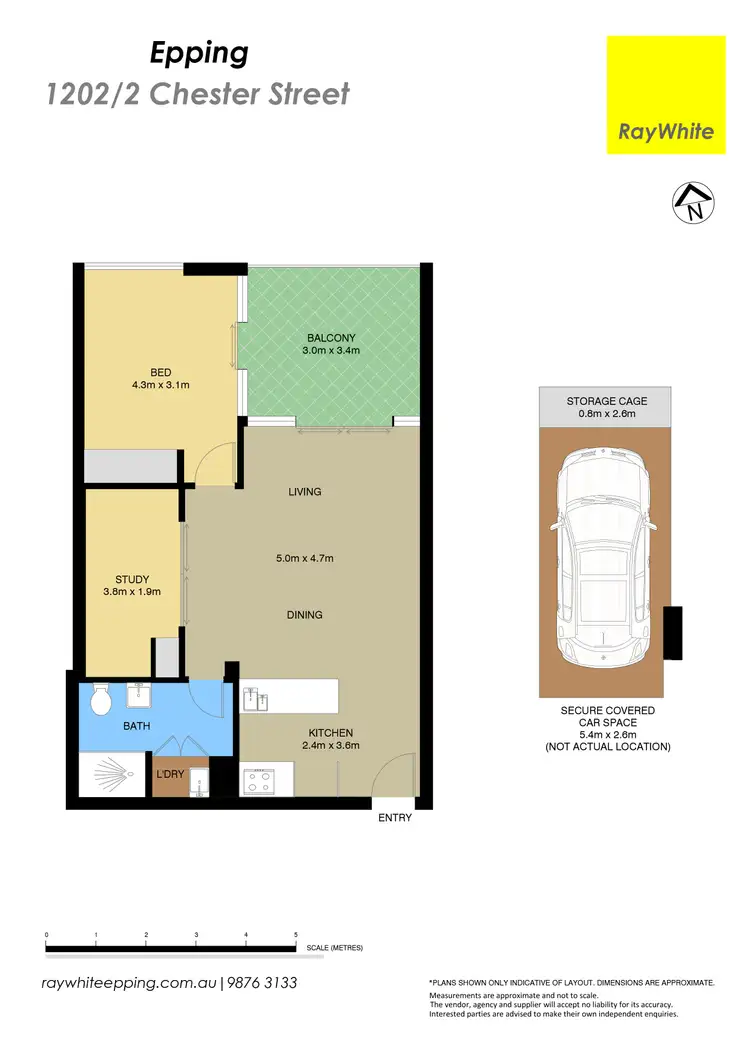 Floorplan of Homely apartment listing, 1202/2-4 Chester Street, Epping NSW 2121