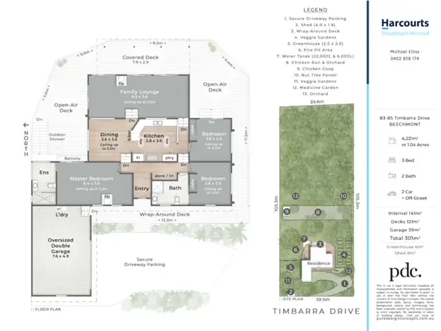 Floorplan of Homely house listing, 83-85 Timbarra Drive, Beechmont QLD 4211