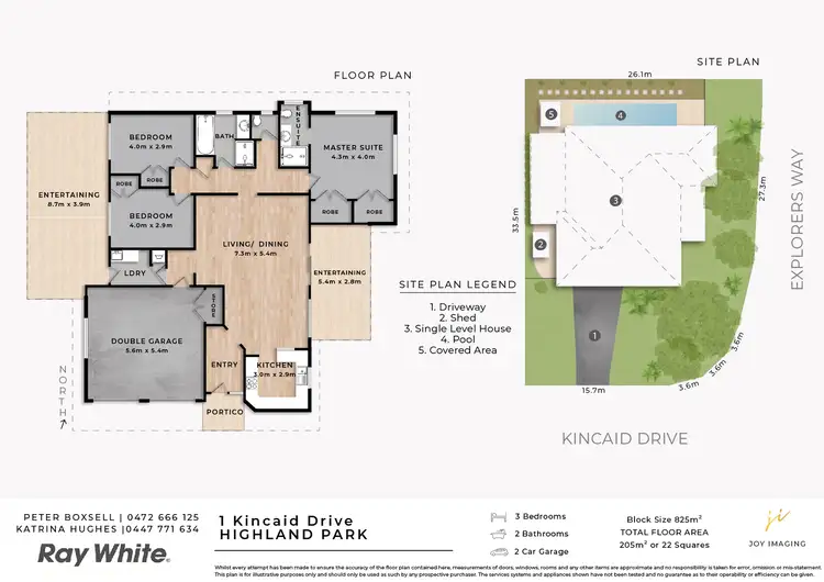 Floorplan of Homely house listing, 1 Kincaid Drive, Highland Park QLD 4211