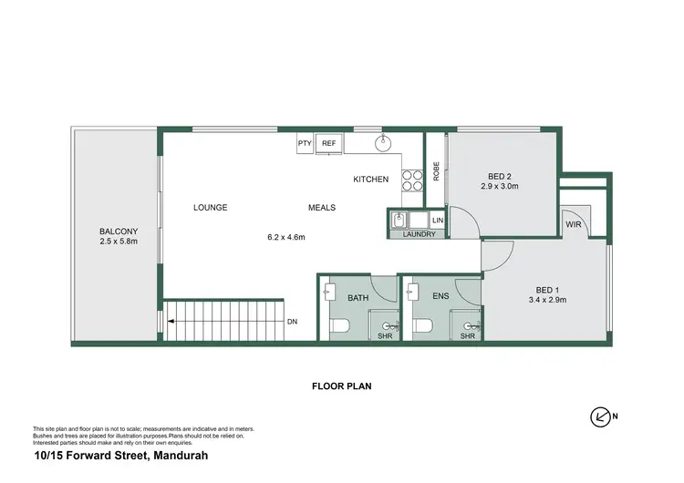 Floorplan of Homely apartment listing, 10/15 Forward Street, Mandurah WA 6210