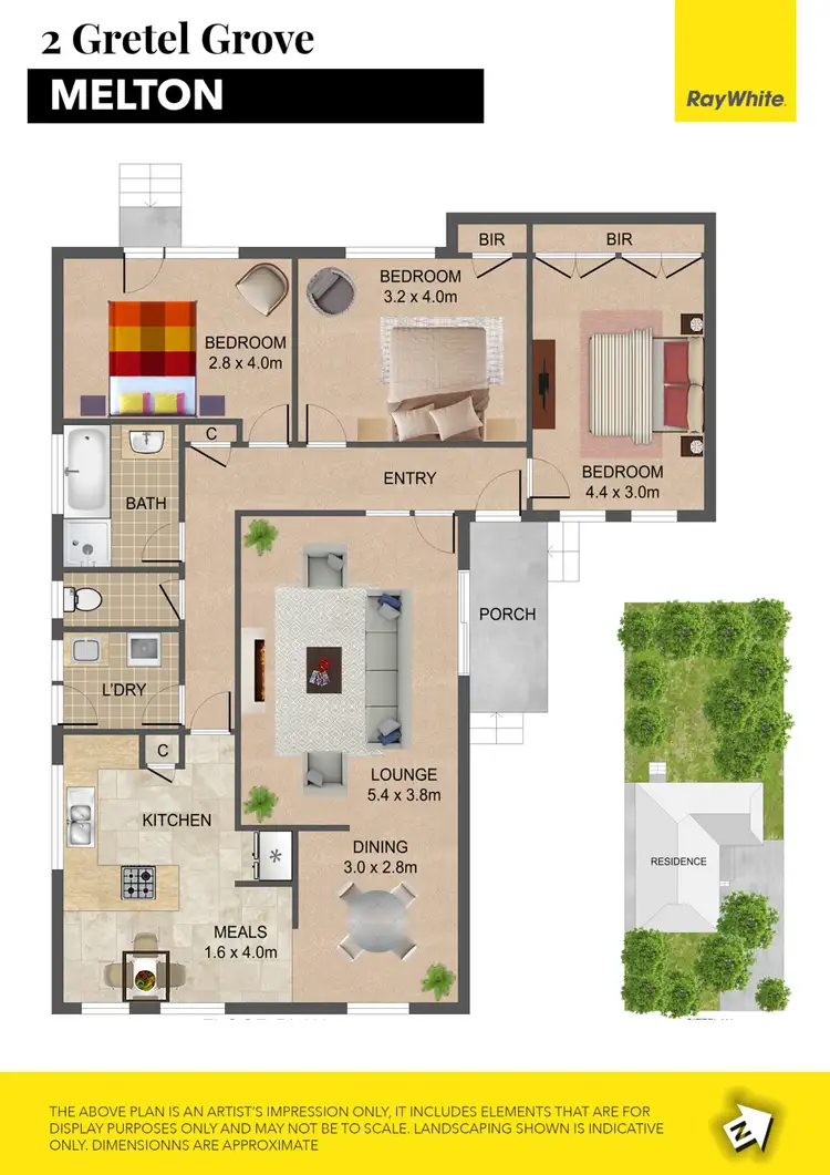 Floorplan of Homely house listing, 2 Gretel Grove, Melton VIC 3337
