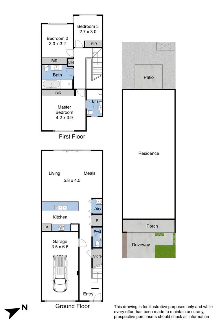Floorplan of Homely townhouse listing, 16 Newport Drive, Mulgrave VIC 3170