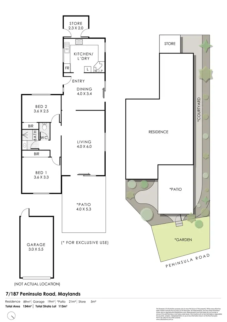 Floorplan of Homely villa listing, 7/187 Peninsula Road, Maylands WA 6051