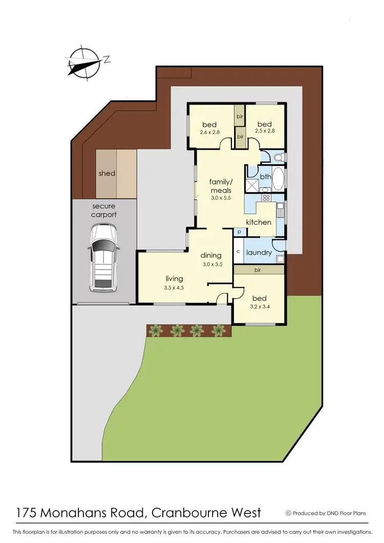Floorplan of Homely house listing, 175 Monahans Road, Cranbourne West VIC 3977