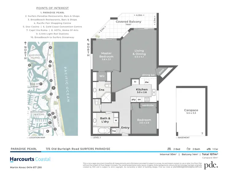 Floorplan of Homely apartment listing, 7/5 Old Burleigh Road, Surfers Paradise QLD 4217