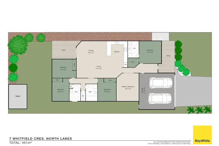 Floorplan of Homely house listing, 7 Whitfield Crescent, North Lakes QLD 4509