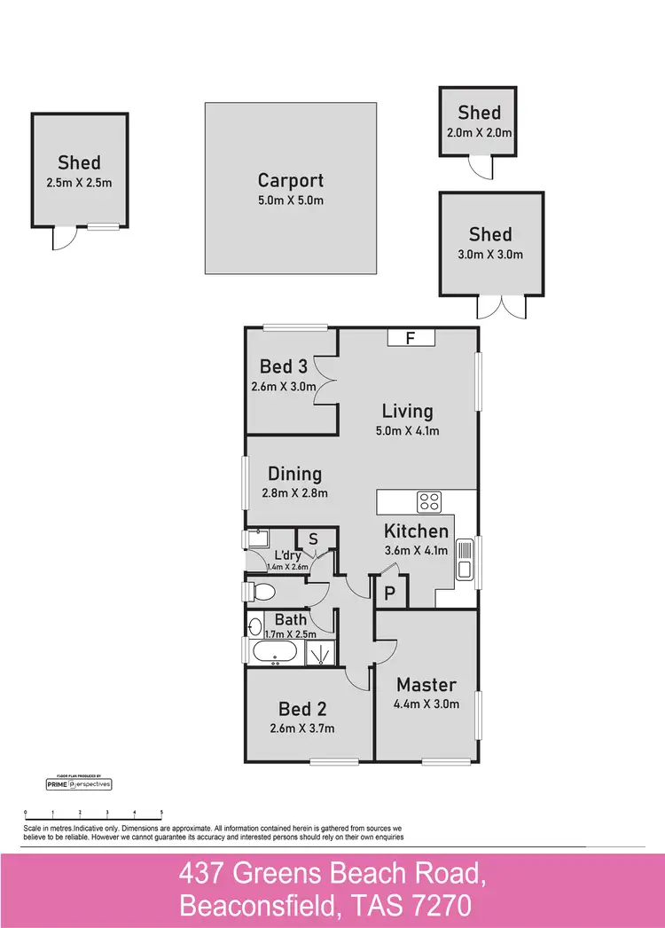 Floorplan of Homely house listing, 437 Greens Beach Road, Beaconsfield TAS 7270