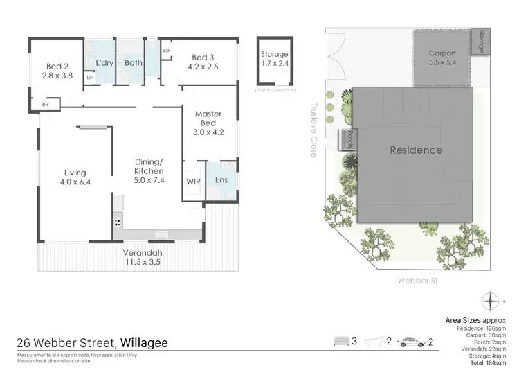 Floorplan of Homely house listing, 26 Webber Street, Willagee WA 6156