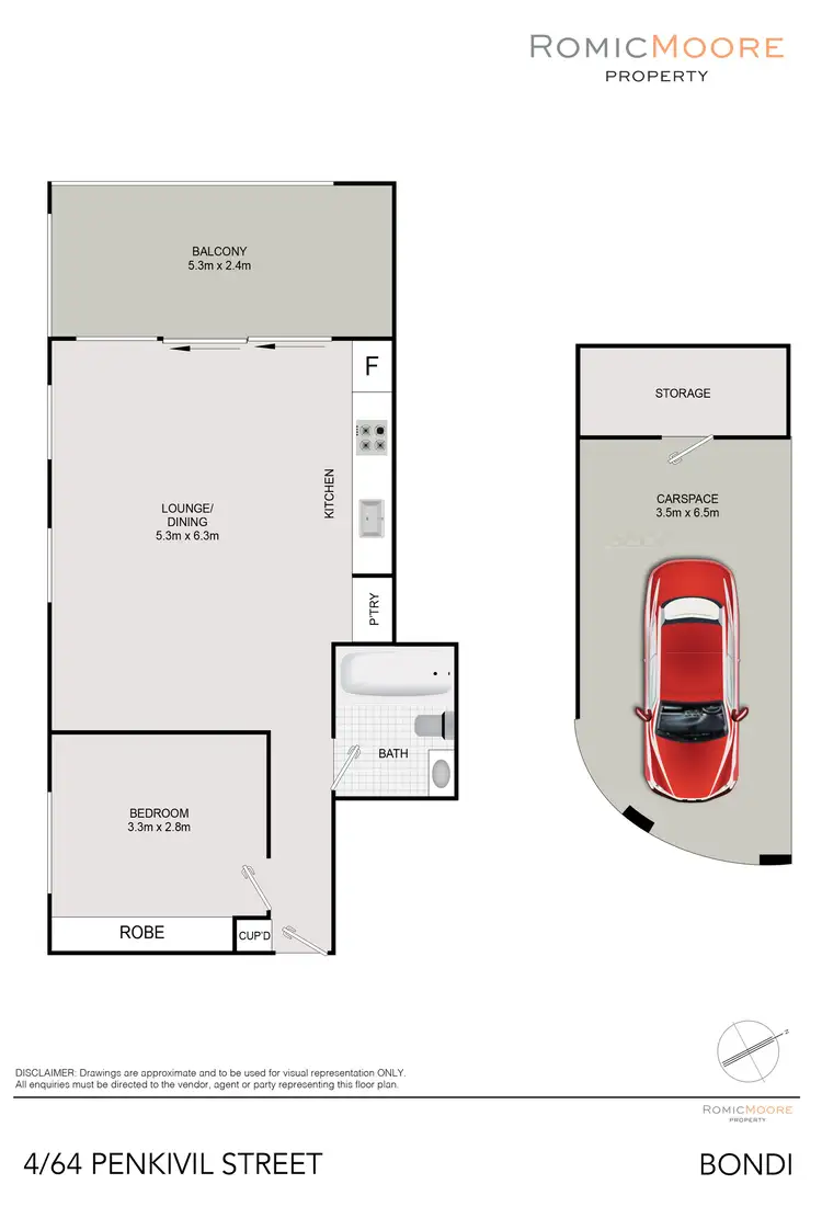 Floorplan of Homely unit listing, 4/64 Penkivil Street, Bondi NSW 2026