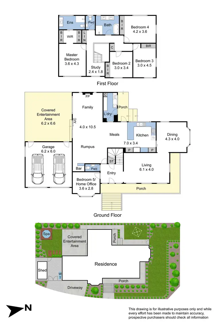 Floorplan of Homely house listing, 8 Heysham Drive, Wheelers Hill VIC 3150