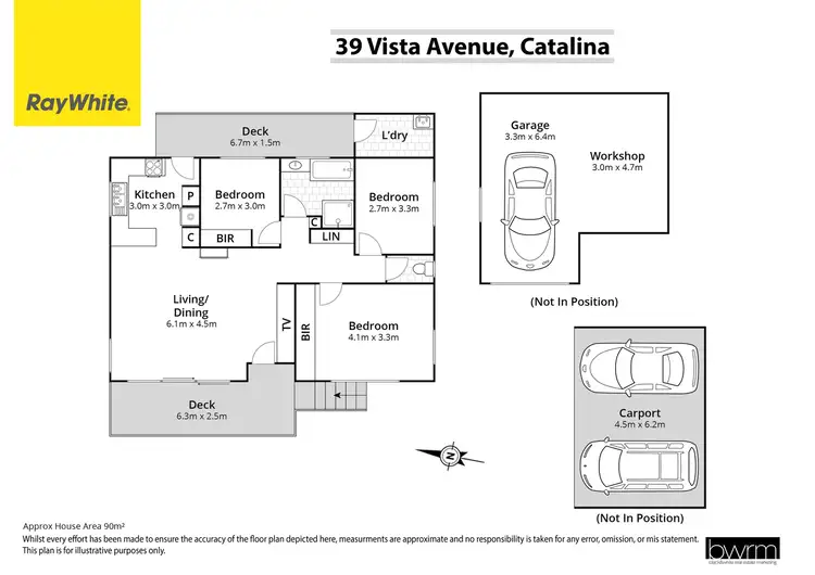 Floorplan of Homely house listing, 39 Vista Avenue, Catalina NSW 2536