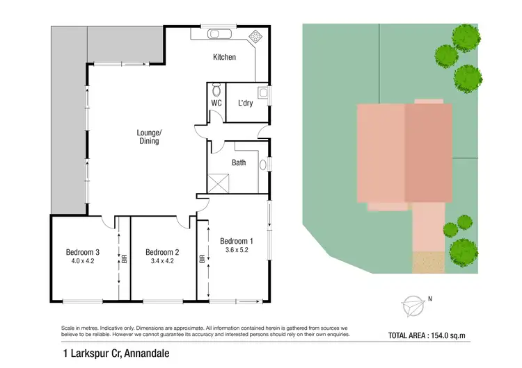 Floorplan of Homely house listing, 1 Larkspur Crescent, Annandale QLD 4814