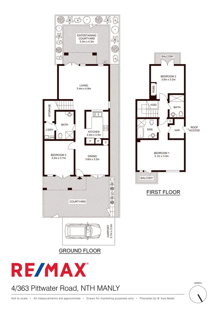 Floorplan of Homely townhouse listing, 4/363 Pittwater Road, North Manly NSW 2100