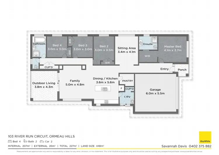 Floorplan of Homely house listing, 103 River Run Circuit, Ormeau Hills QLD 4208