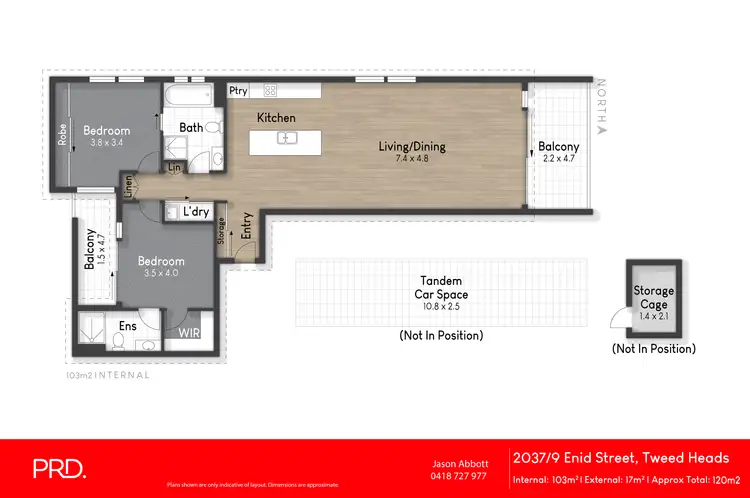 Floorplan of Homely apartment listing, 2037/9 Enid Street, Tweed Heads NSW 2485