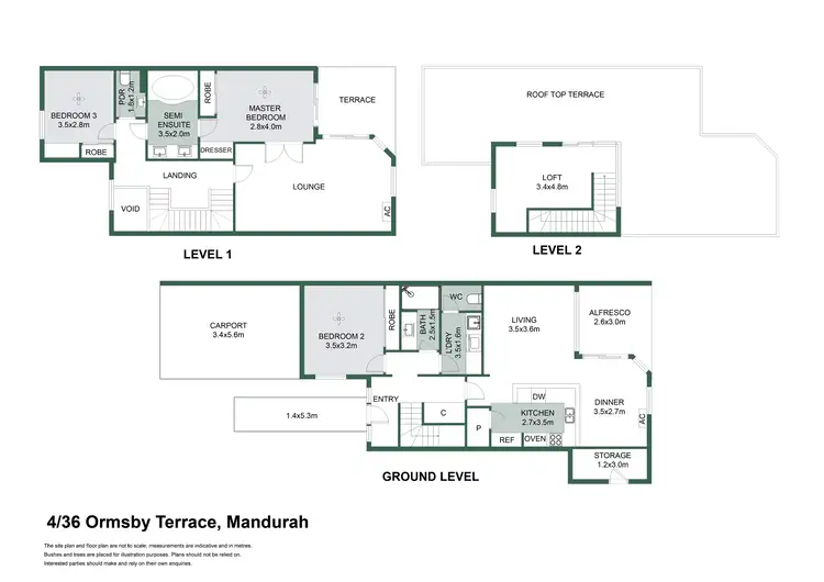 Floorplan of Homely house listing, 4/36 Ormsby Terrace, Mandurah WA 6210