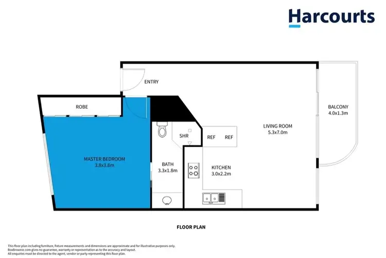 Floorplan of Homely unit listing, 1102/9 Trickett Street, Surfers Paradise QLD 4217
