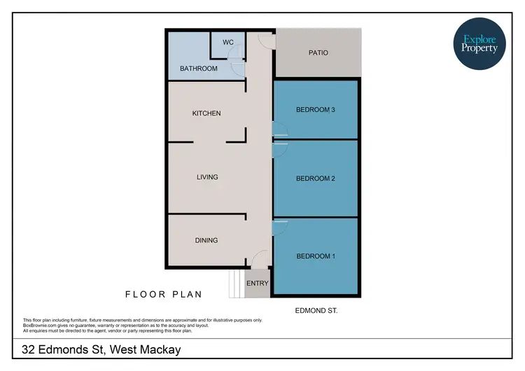 Floorplan of Homely house listing, 32 Edmonds Street, West Mackay QLD 4740