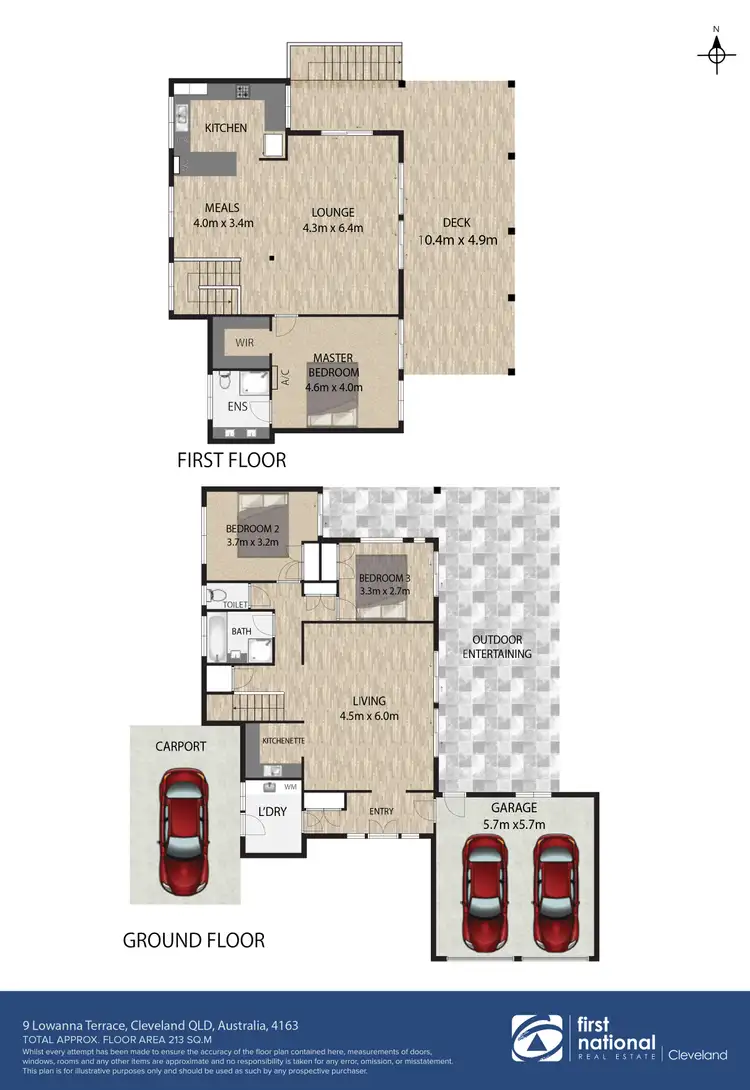 Floorplan of Homely house listing, 9 Lowanna Terrace, Cleveland QLD 4163