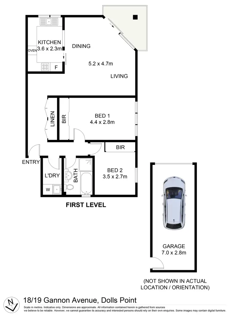 Floorplan of Homely unit listing, 18/19 Gannon Avenue, Dolls Point NSW 2219