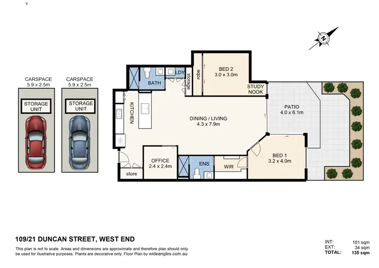 Floorplan of Homely apartment listing, 109/17 - 21 Duncan Street, West End QLD 4101