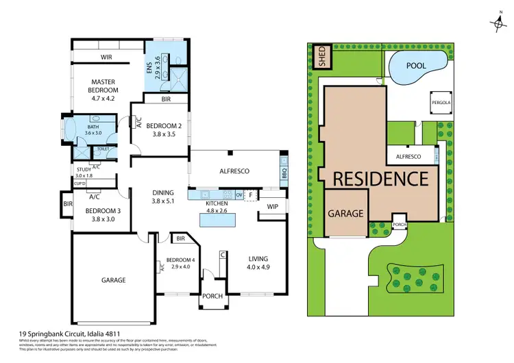 Floorplan of Homely house listing, 19 Springbank Circuit, Idalia QLD 4811