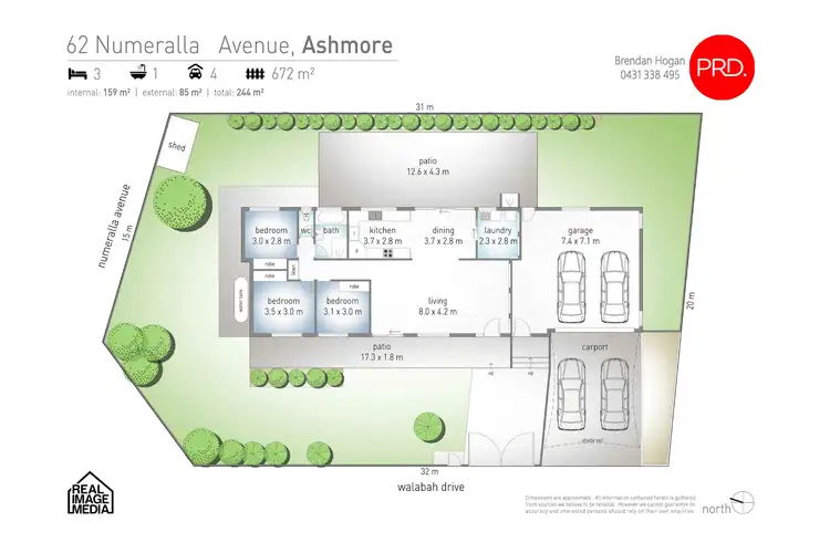 Floorplan of Homely house listing, 62 Numeralla Avenue, Ashmore QLD 4214
