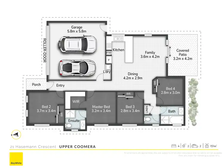 Floorplan of Homely house listing, 21 Hasemann Crescent, Upper Coomera QLD 4209
