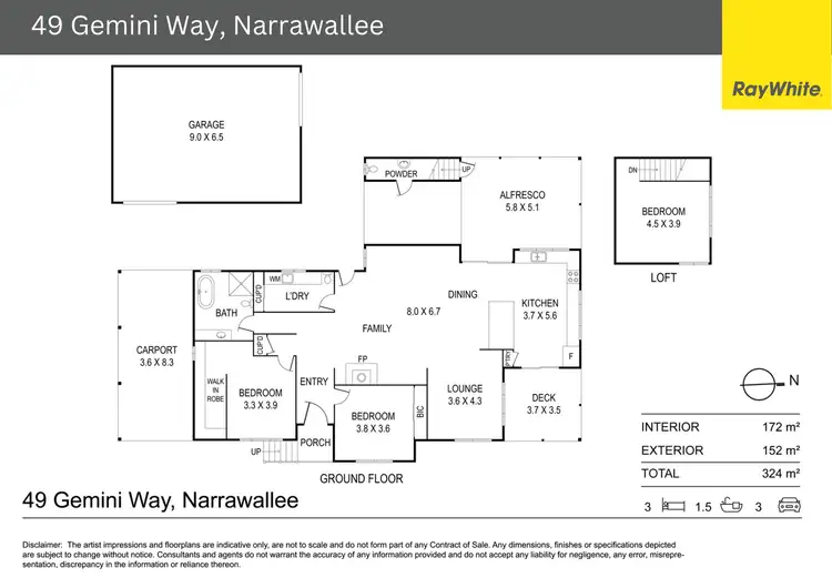 Floorplan of Homely house listing, 49 Gemini Way, Narrawallee NSW 2539