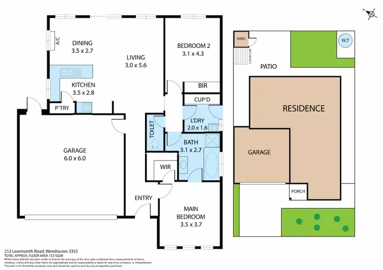 Floorplan of Homely house listing, 212 Learmonth Road, Wendouree VIC 3355