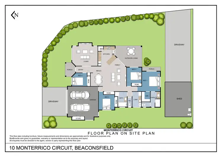 Floorplan of Homely house listing, 10 Monterrico Circuit, Beaconsfield QLD 4740