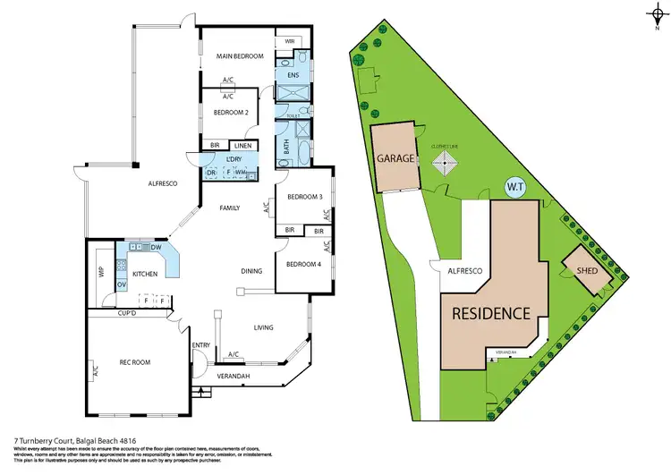 Floorplan of Homely house listing, 7 Turnberry Court, Balgal Beach QLD 4816