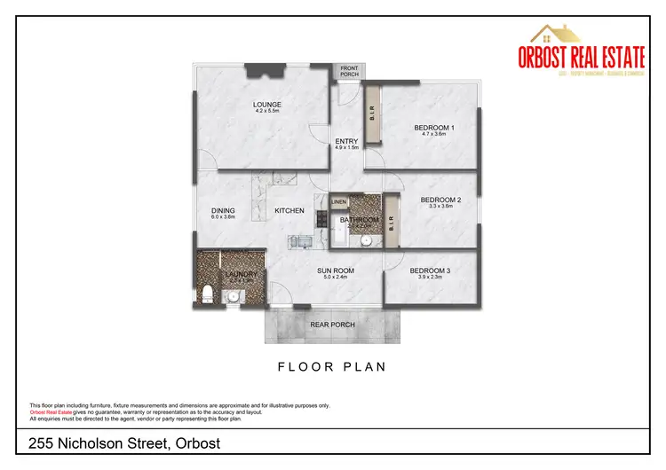 Floorplan of Homely house listing, 255 Nicholson Street, Orbost VIC 3888