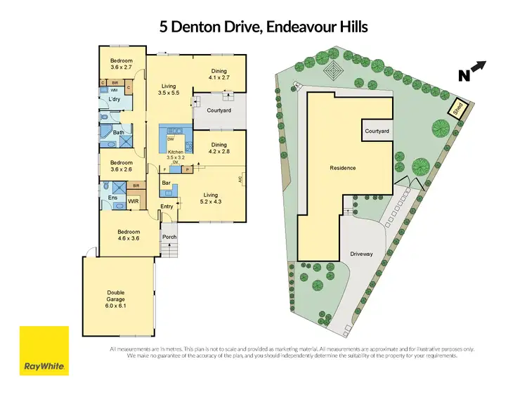 Floorplan of Homely house listing, 5 Denton Drive, Endeavour Hills VIC 3802