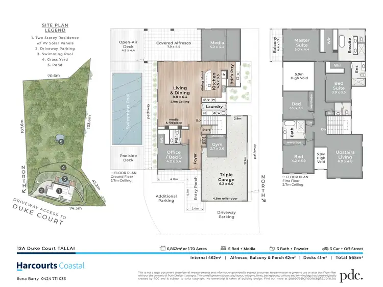 Floorplan of Homely house listing, 12A Duke Court, Tallai QLD 4213