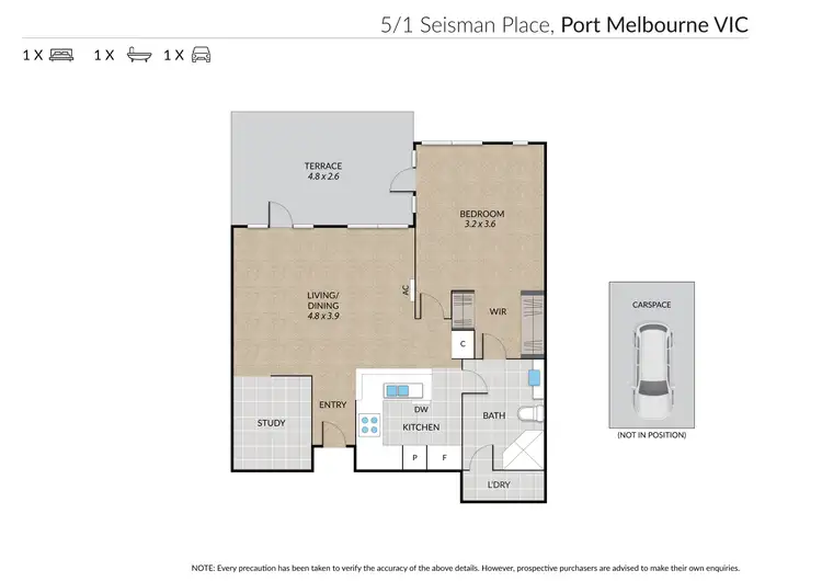 Floorplan of Homely apartment listing, 5/1 Seisman Place, Port Melbourne VIC 3207