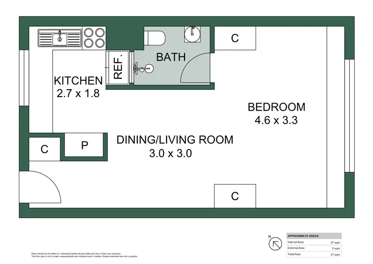 Floorplan of Homely apartment listing, 12/60 Forrest Avenue, East Perth WA 6004