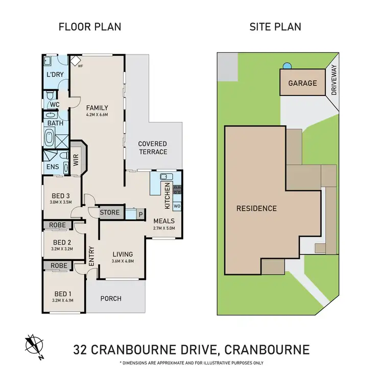 Floorplan of Homely house listing, 32 Cranbourne Drive, Cranbourne VIC 3977
