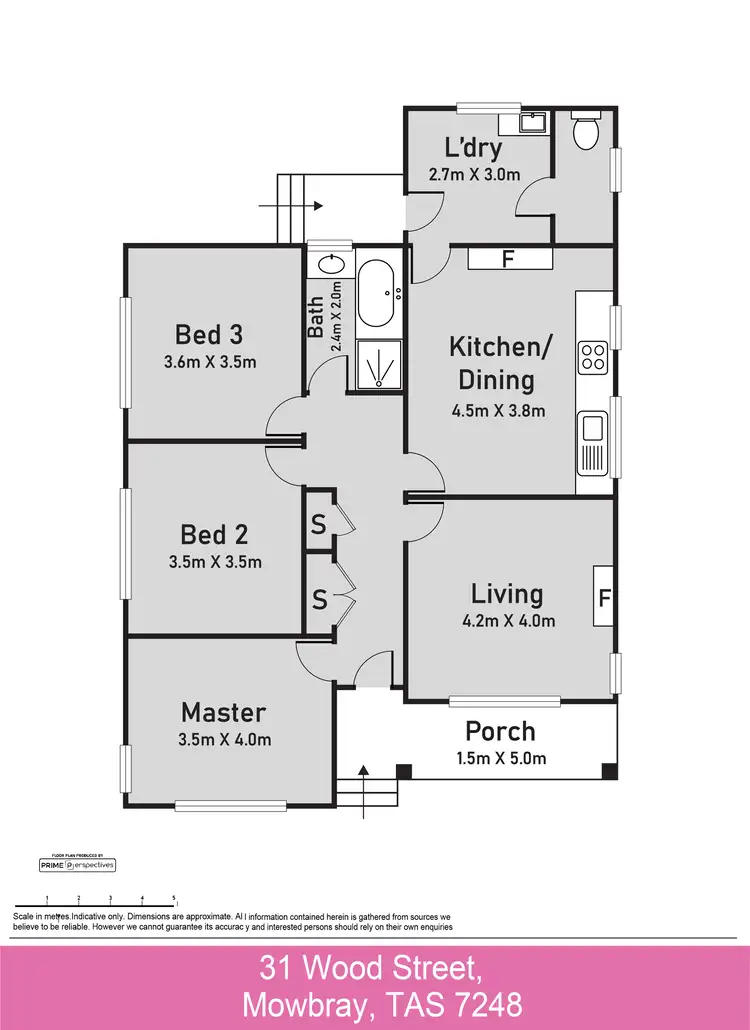 Floorplan of Homely house listing, 31 Wood Street, Mowbray TAS 7248